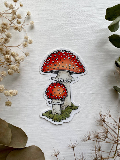 Amanita Mushroom Sticker