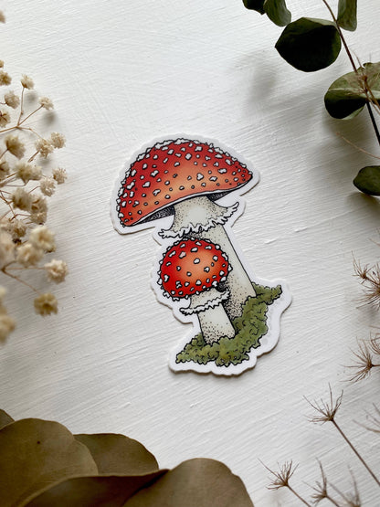 Amanita Mushroom Sticker