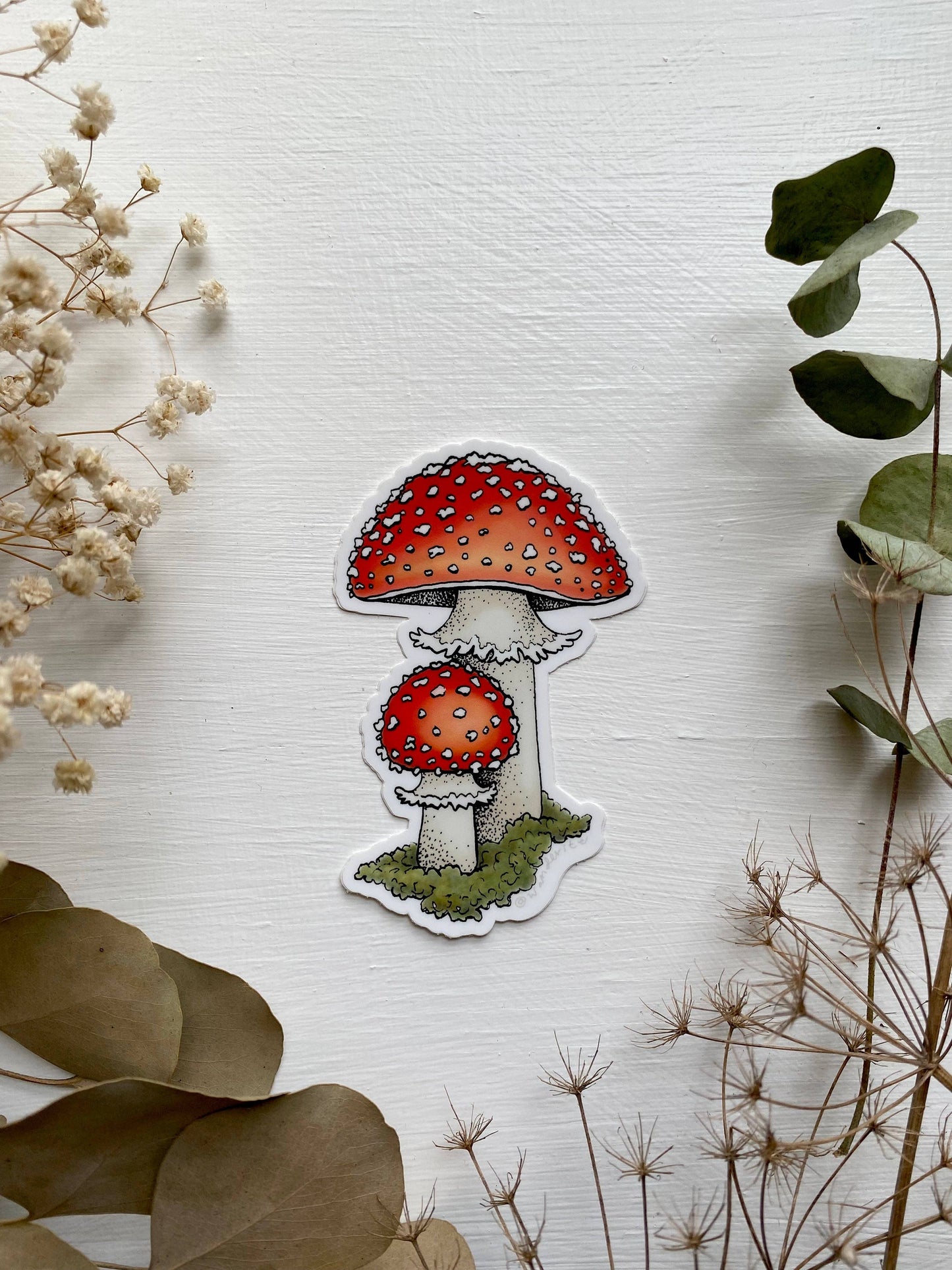 Amanita Mushroom Sticker