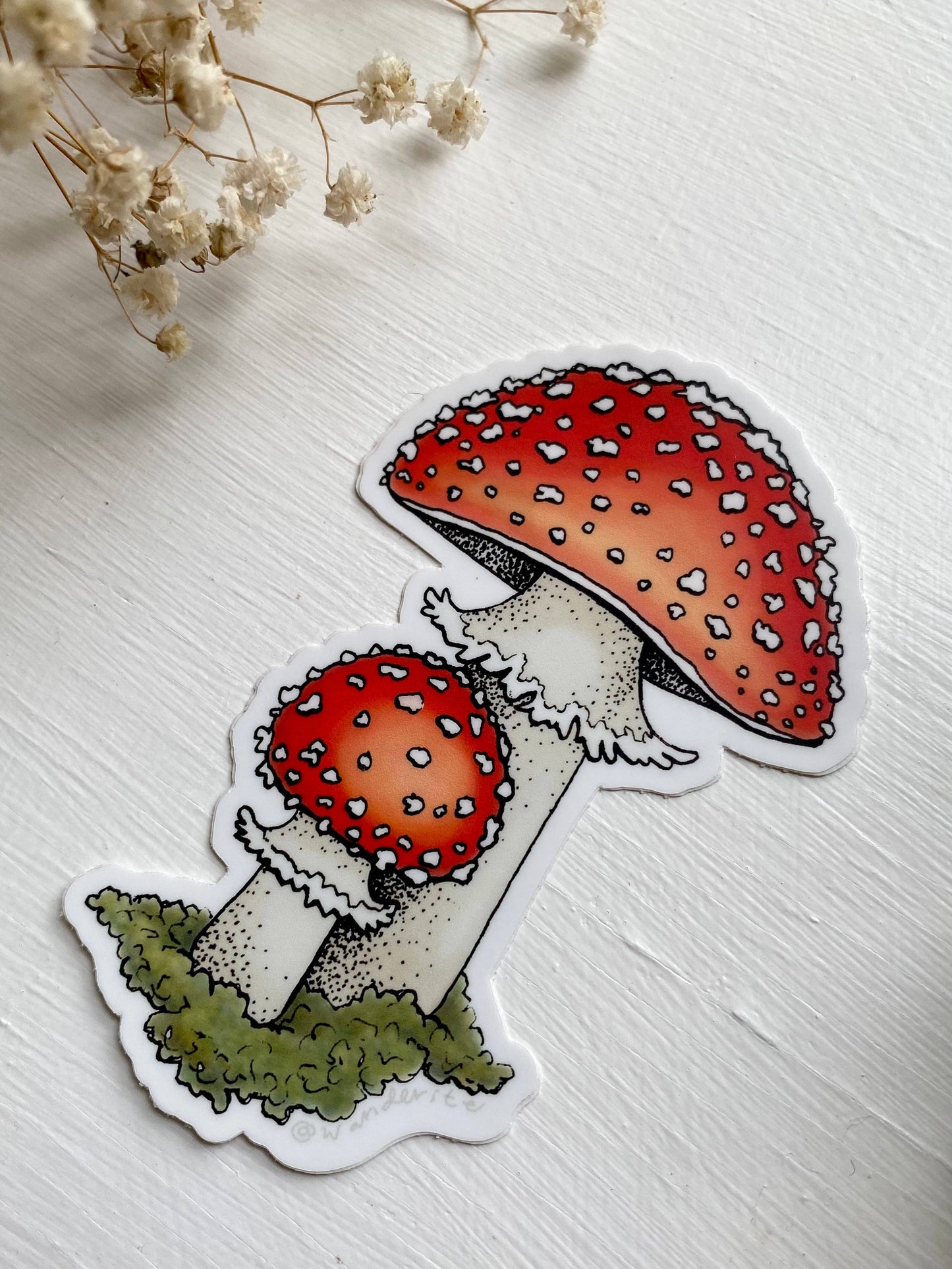 Amanita Mushroom Sticker