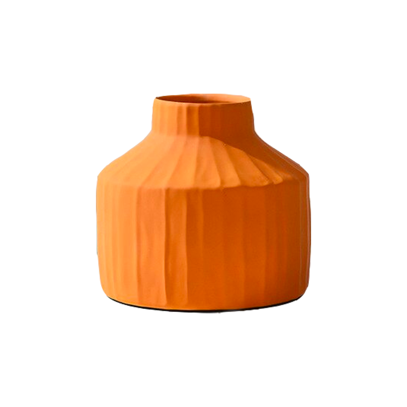 Korinthos mustard ceramic vase with vintage design by Pavao Studio