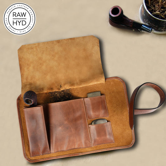 Leather Pipe Pouch Case