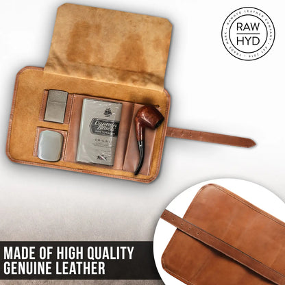 Leather Pipe Pouch Case