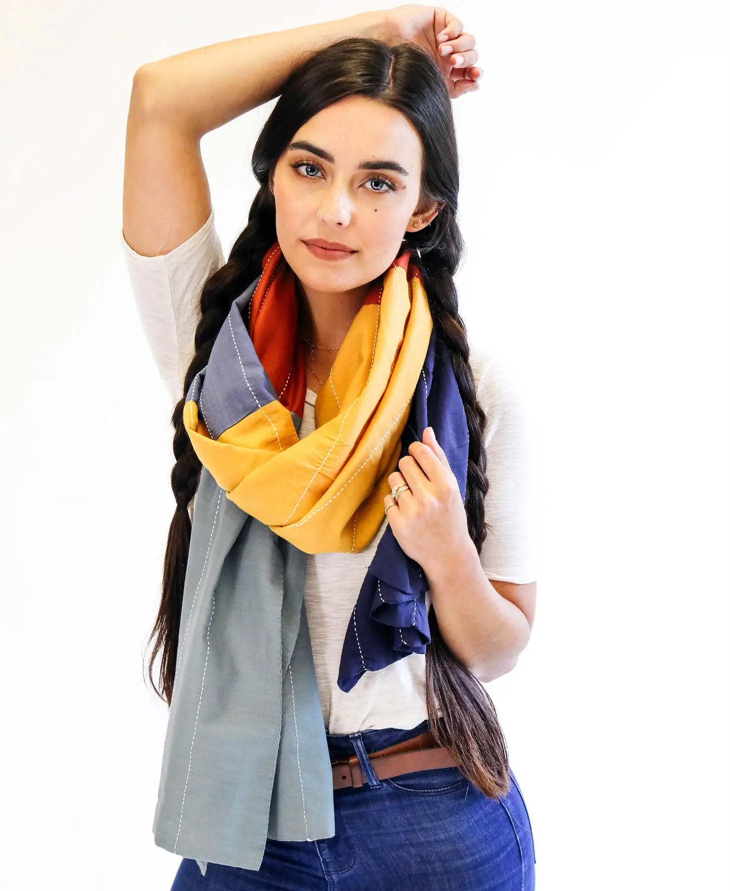 Rainbow Straight Scarf